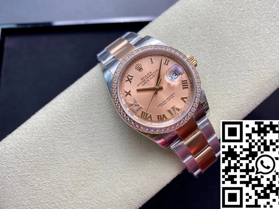 Factory Rolex Datejust Rose Gold EW M126281RBR-0016 0420